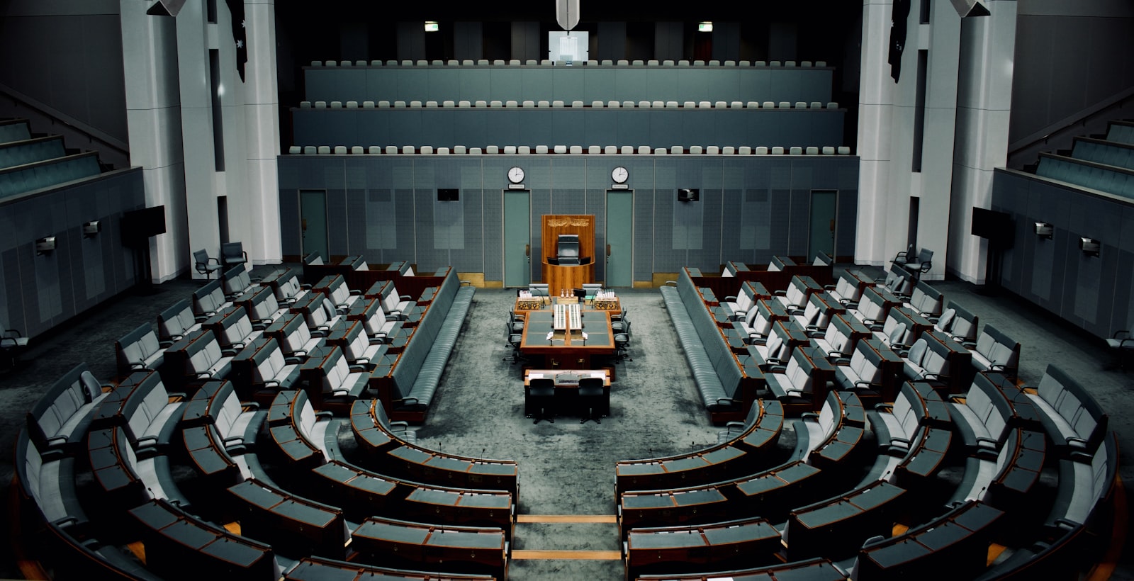Interior of a parliamentary chamber